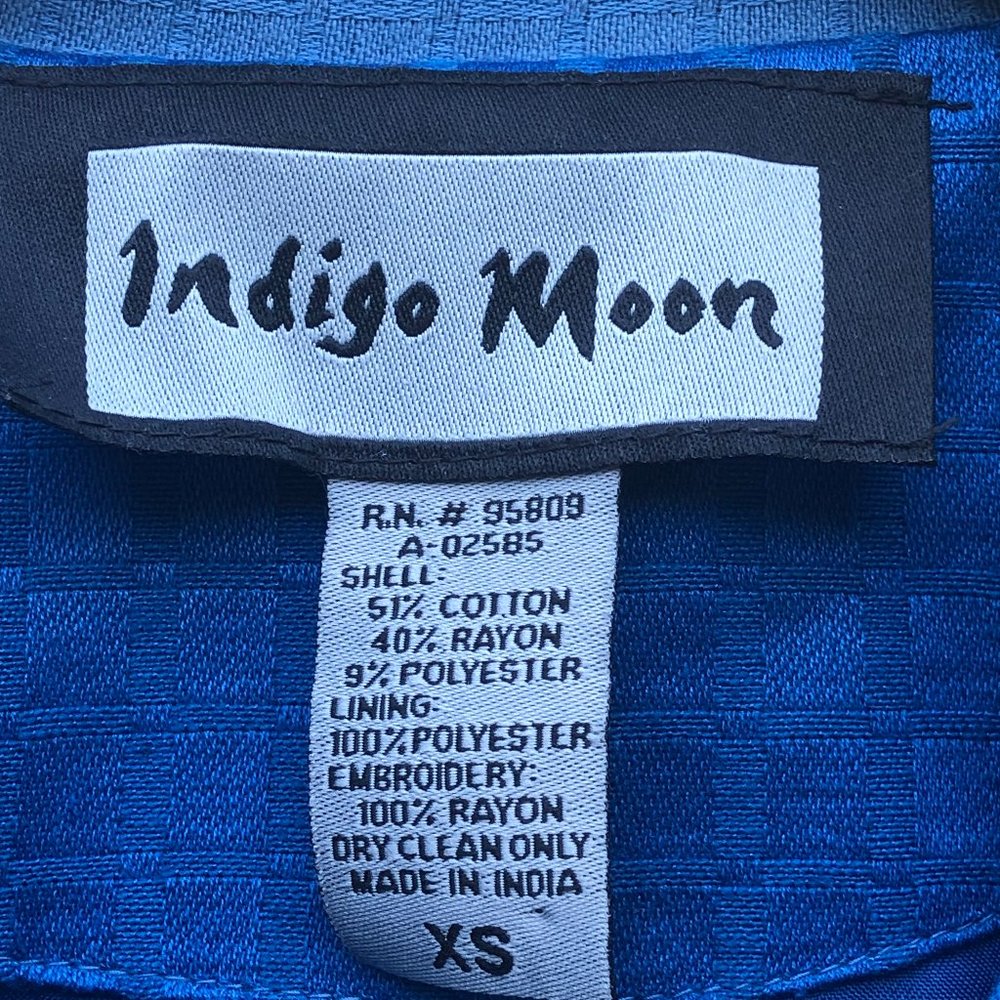 Indigo Moon Boho Embroidered Patchwork Cottagecor… - image 5